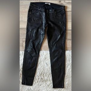 Pierre Balmain Wax Biker Jeans